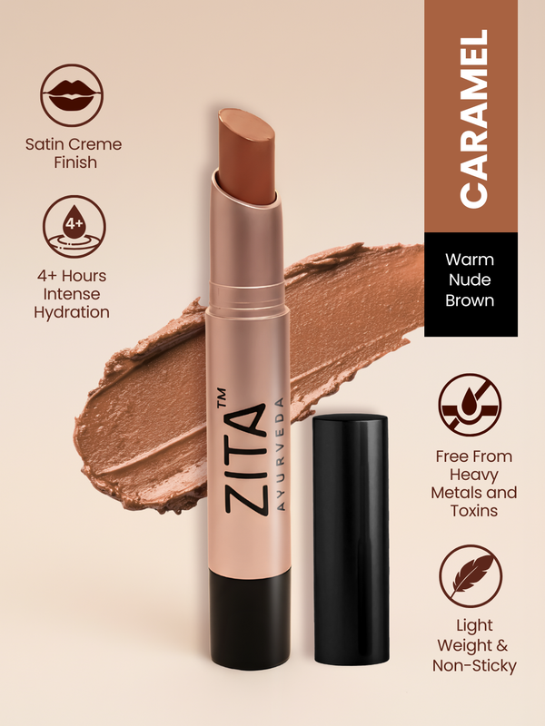 Lip Artistry - Natural & Moisturising Creme Lipstick - (Caramel)