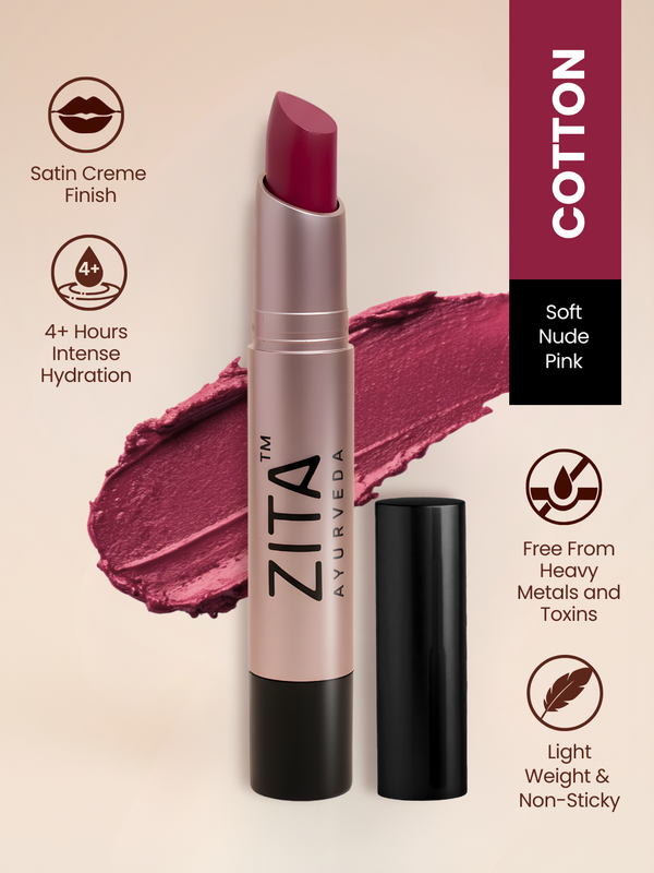 Lip Artistry - Natural & Moisturising Creme Lipstick - (Cotton)
