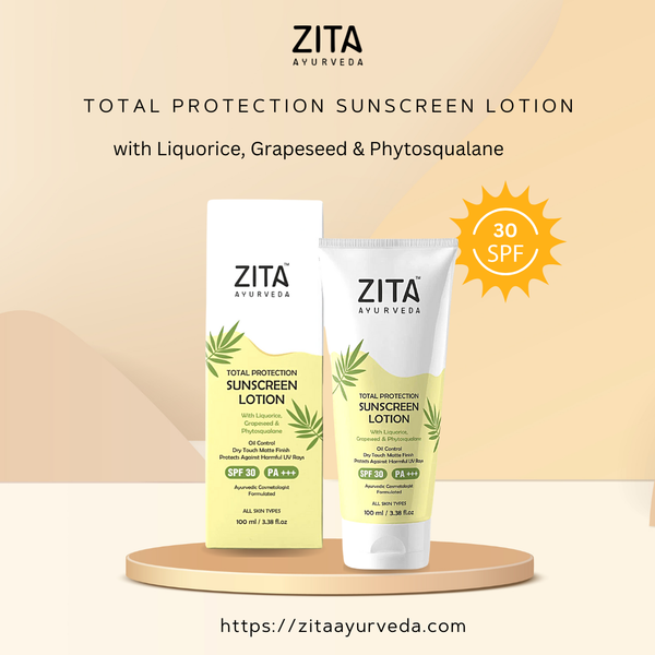 Zita Ayurveda Total Protection Sunscreen Lotion