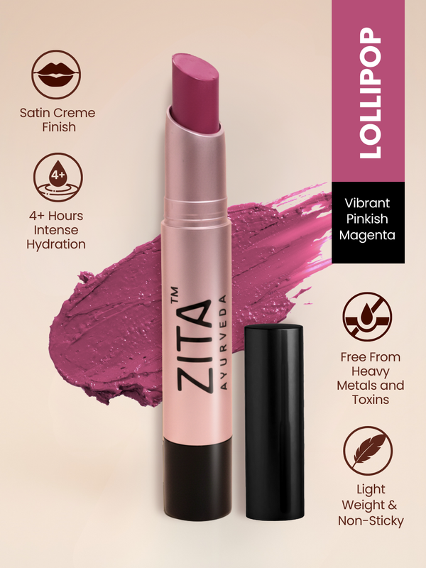 Lip Artistry - Natural & Moisturising Creme Lipstick - (Lollipop)