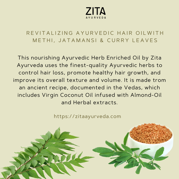 Zita Ayurveda Revitalizing Ayurvedic Hair Oil