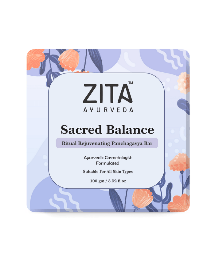 Zita Ayurveda Sacred Balance Ritual Rejuvenating Panchagavya Soap Bar -100 gms