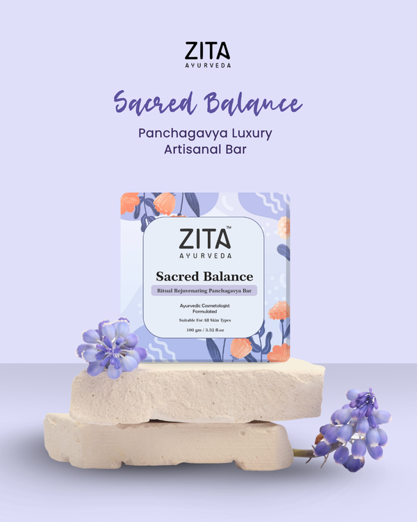Zita Ayurveda Sacred Balance Ritual Rejuvenating Panchagavya Soap Bar