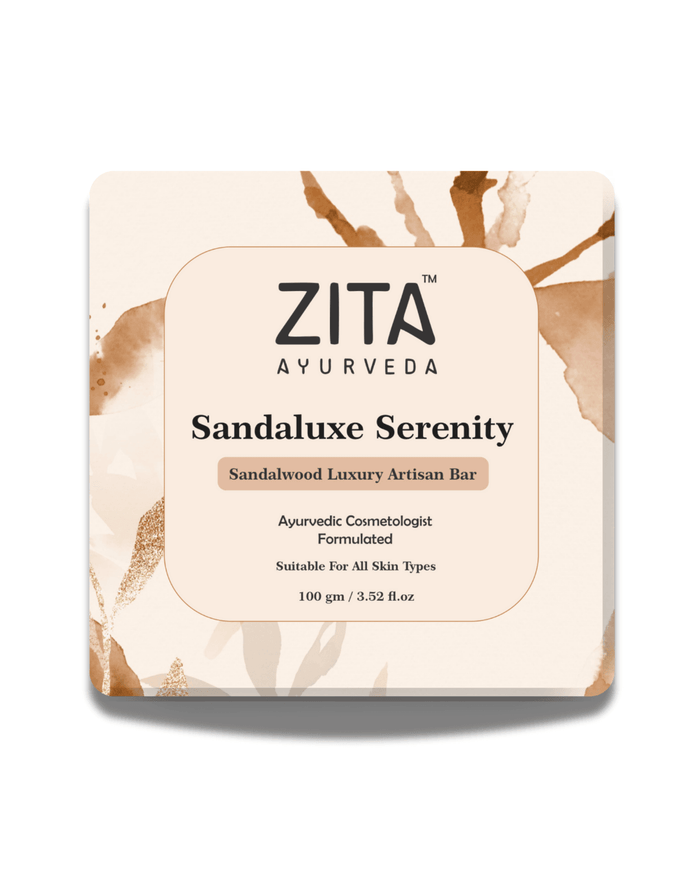 Zita Ayurveda Sandaluxe Serenity Sandalwood Luxury Artisan Soap Bar - 100 gms