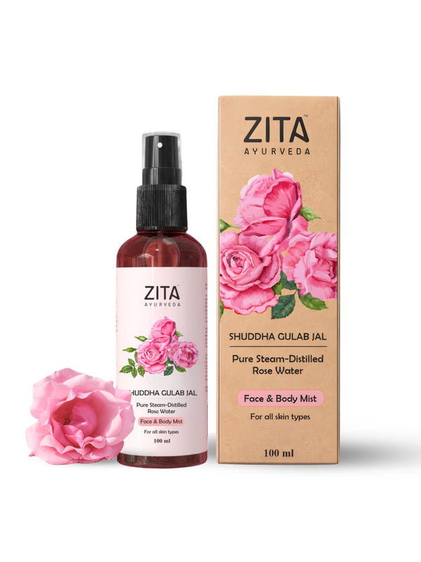 Zita Ayurveda Shuddha Gulab Jal - Face & Body Mist - 100ml