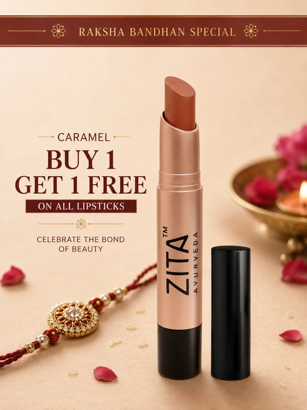 Zita Ayurveda Caramel | Warm Nude Brown Lipstick