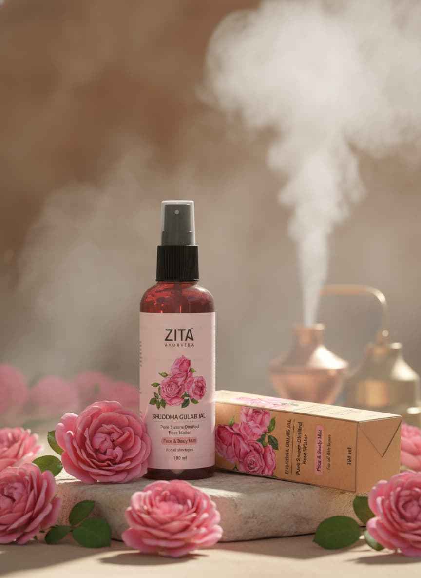 Zita Ayurveda Gulab Jal Mist - Shuddha Face & Body Mist - 100ml
