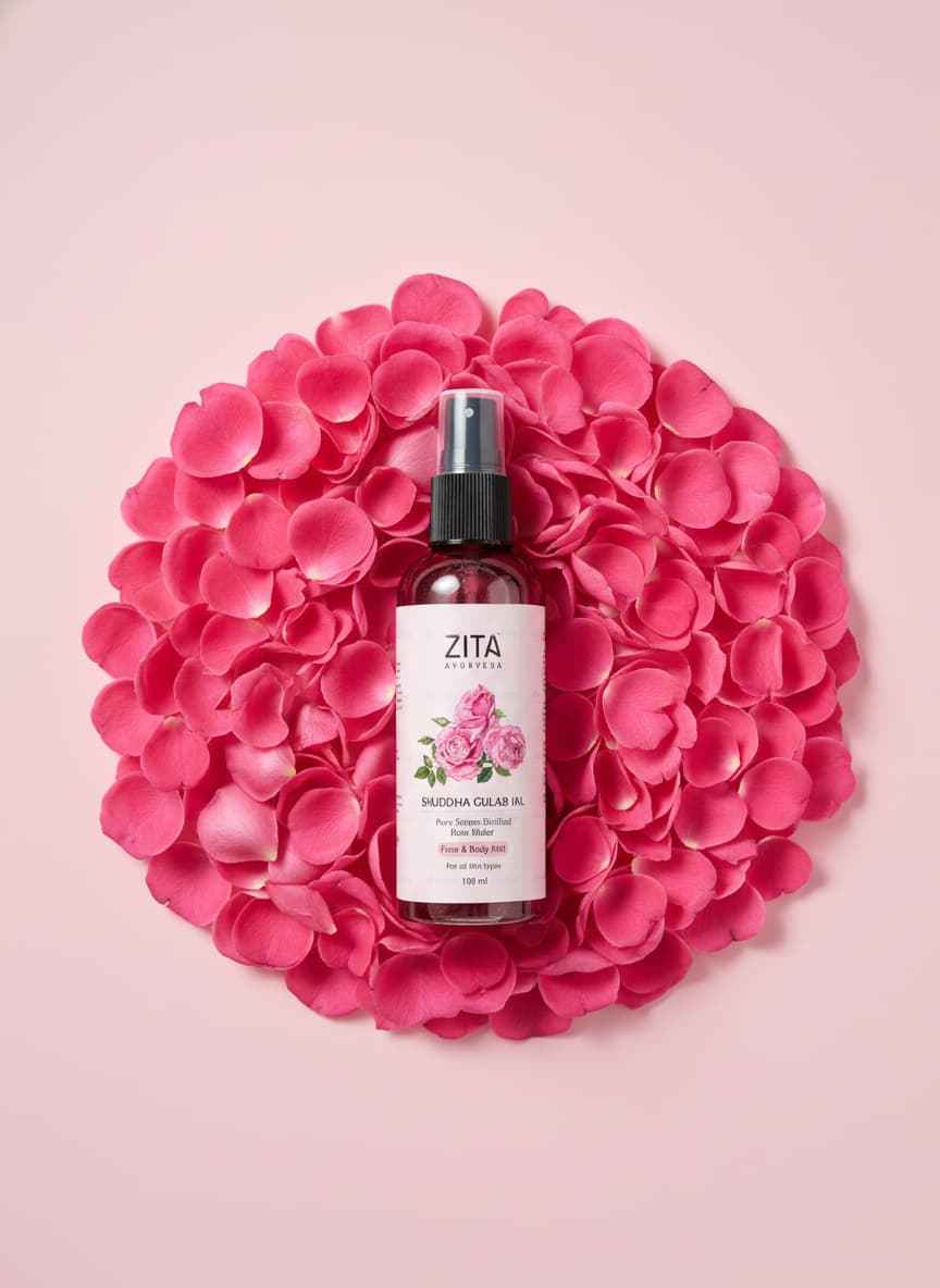 Zita Ayurveda Gulab Jal Mist - Shuddha Face & Body Mist - 100ml