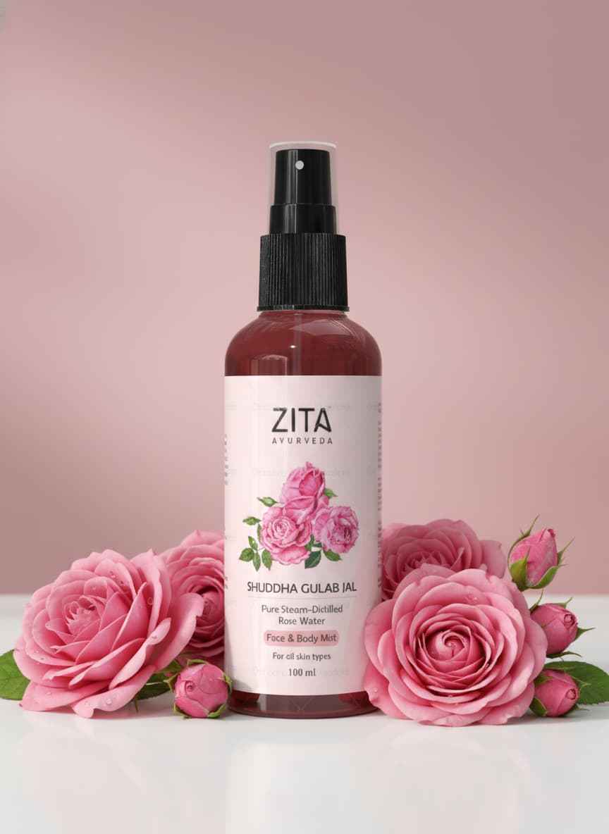 Zita Ayurveda Gulab Jal Mist - Shuddha Face & Body Mist - 100ml