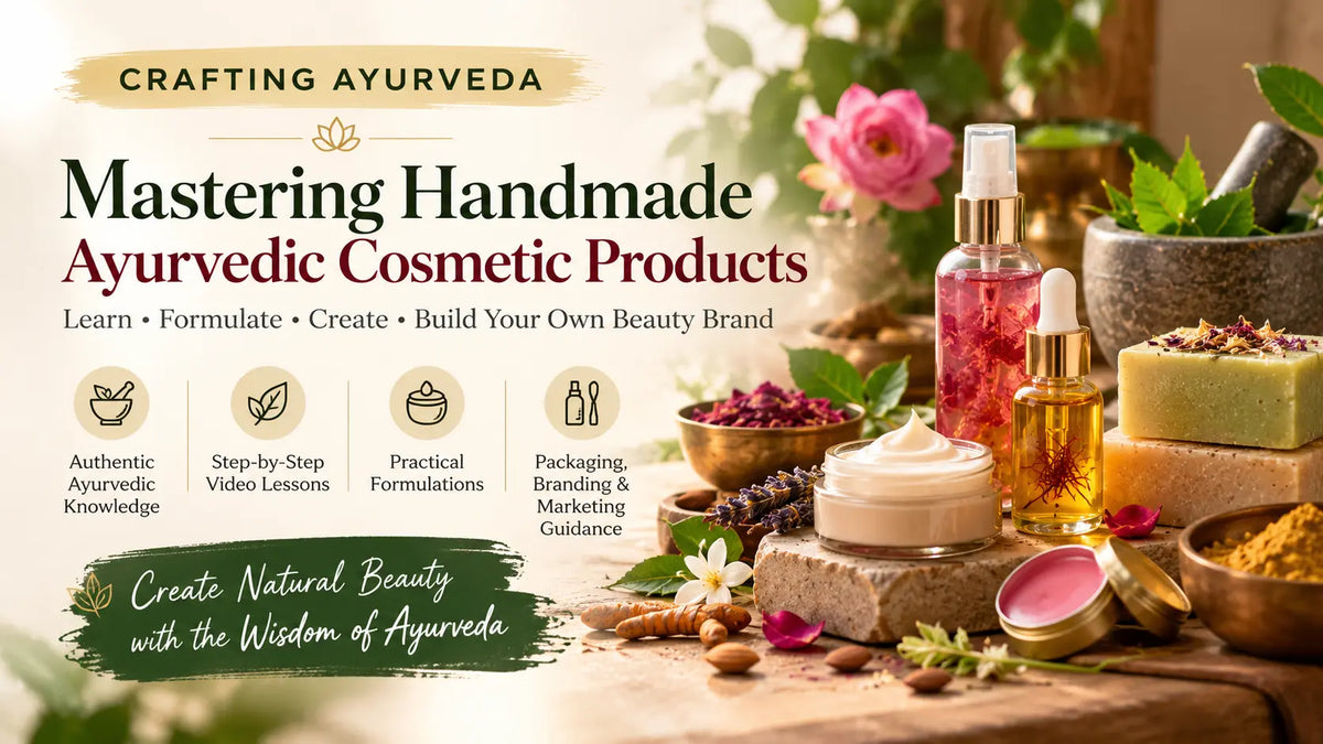 Ayurveda Beauty Mastery: Learn to Make Your Own Skincare & Haircare Products