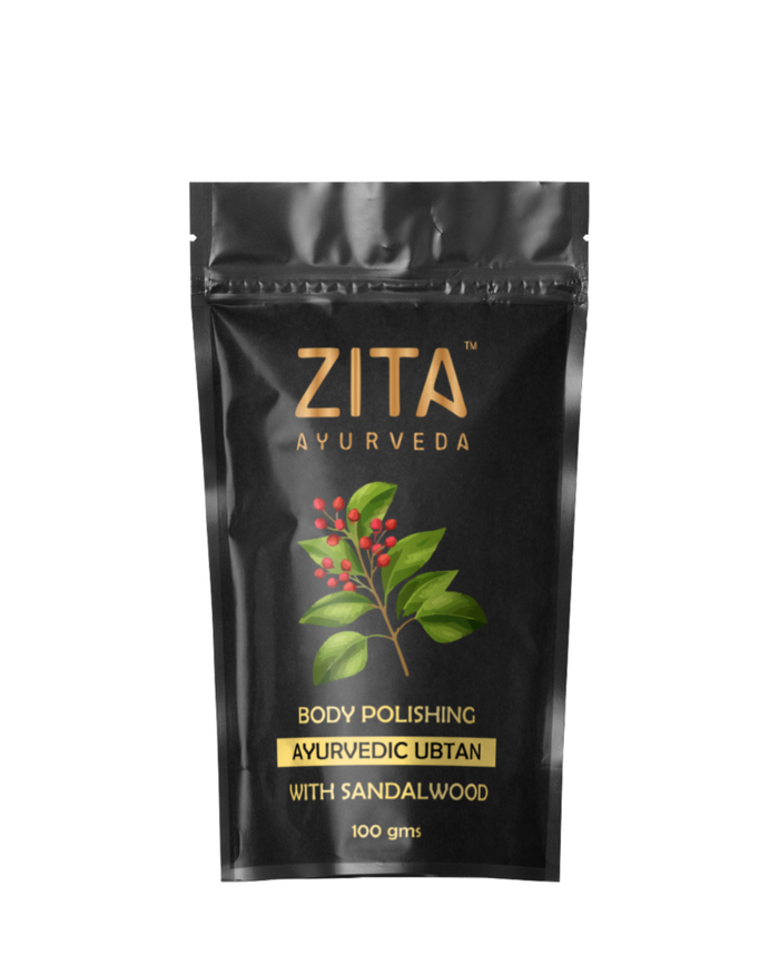 Zita Ayurveda - Body Polishing Ubtan with Sandalwood - 100 gms - Zita Ayurveda