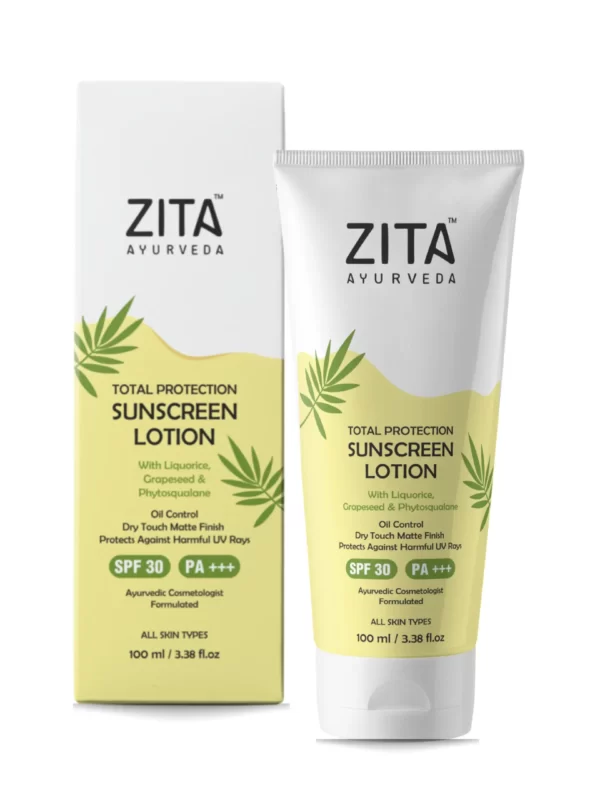 Zita Ayurveda Total Protection Sunscreen Lotion - 100 ml
