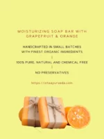 Zita Ayurveda Moisturizing Soap Bar With Grapefruit & Orange - 100 gms
