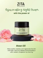 Zita Ayurveda Rejuvenating Night Cream with Rose Oil - 50 gms