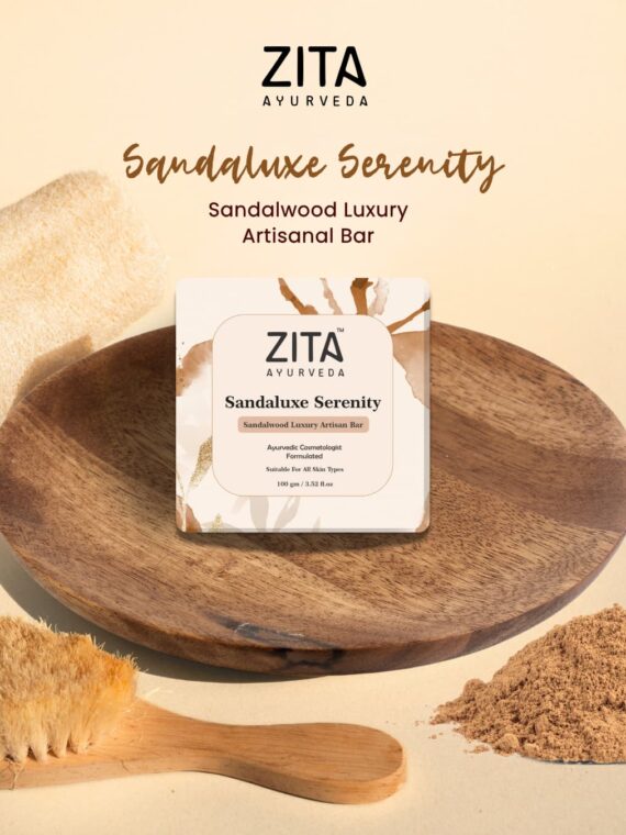 Zita Ayurveda Sandaluxe Serenity Sandalwood Luxury Artisan Soap Bar