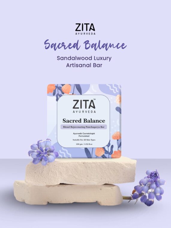 Zita Ayurveda Sacred Balance Ritual Rejuvenating Panchagavya Soap Bar