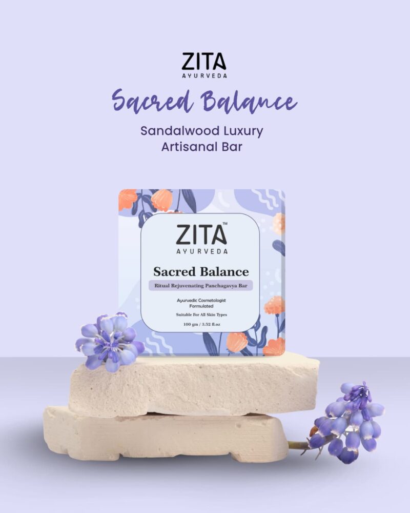 Zita Ayurveda Sacred Balance Ritual Rejuvenating Panchagavya Soap Bar