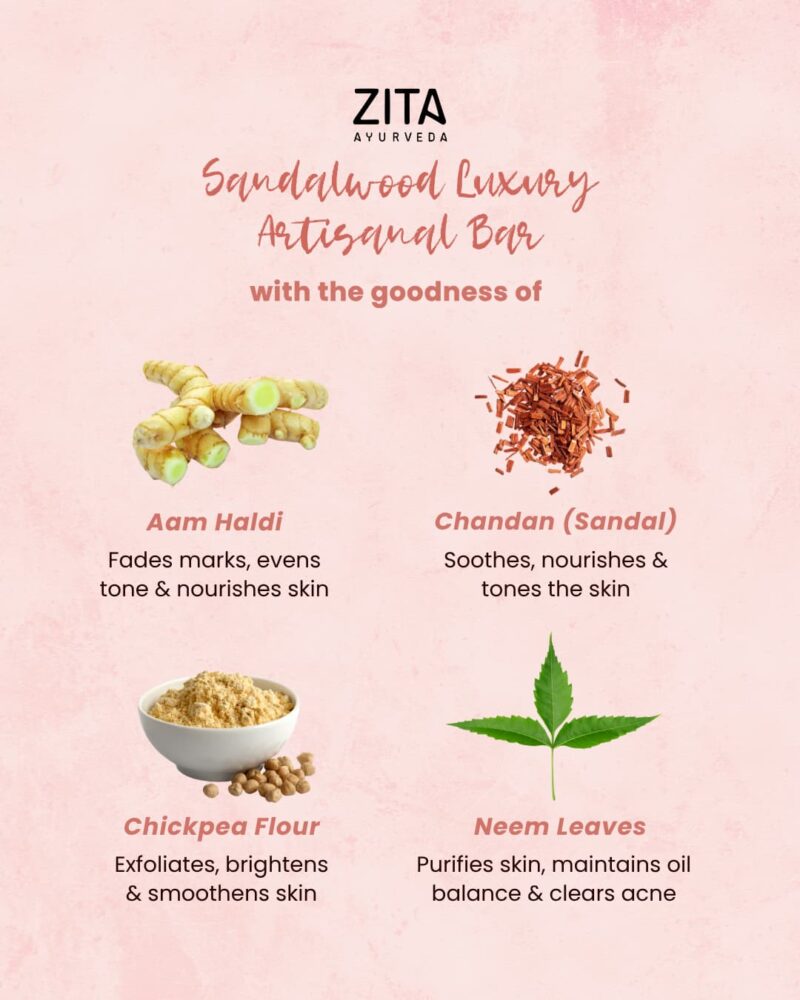 Zita Ayurveda Silk and Satin Revitalizing Ubtan Elixir Soap Bar