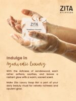 Zita Ayurveda Sandaluxe Serenity Sandalwood Luxury Artisan Soap Bar