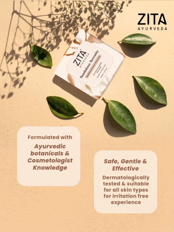 Zita Ayurveda Sandaluxe Serenity Sandalwood Luxury Artisan Soap Bar