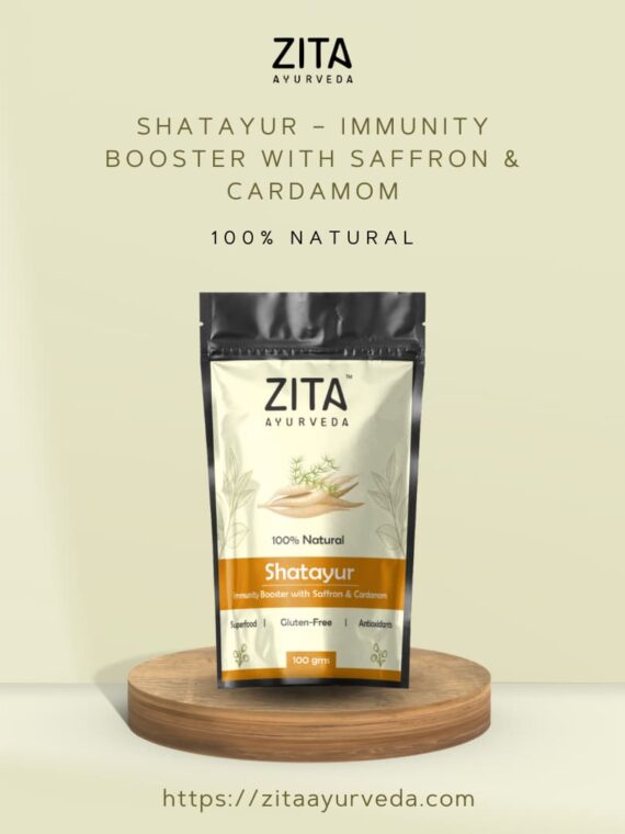 Zita Ayurveda Shatayur – Immunity Booster with Saffron & Cardamom - 100 gms