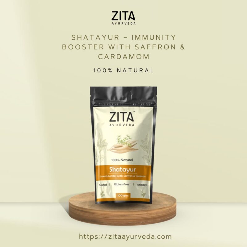 Zita Ayurveda Shatayur – Immunity Booster with Saffron & Cardamom - 100 gms