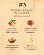 Zita Ayurveda Sandaluxe Serenity Sandalwood Luxury Artisan Soap Bar