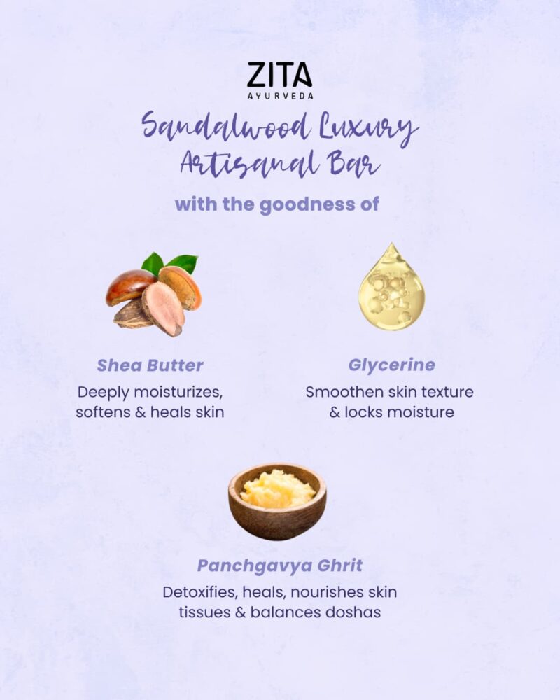 Zita Ayurveda Sacred Balance Ritual Rejuvenating Panchagavya Soap Bar