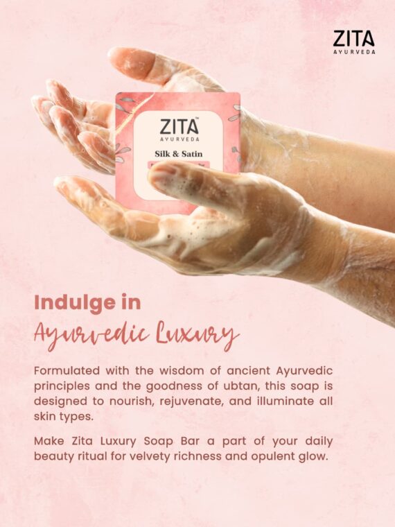 Zita Ayurveda Silk and Satin Revitalizing Ubtan Elixir Soap Bar