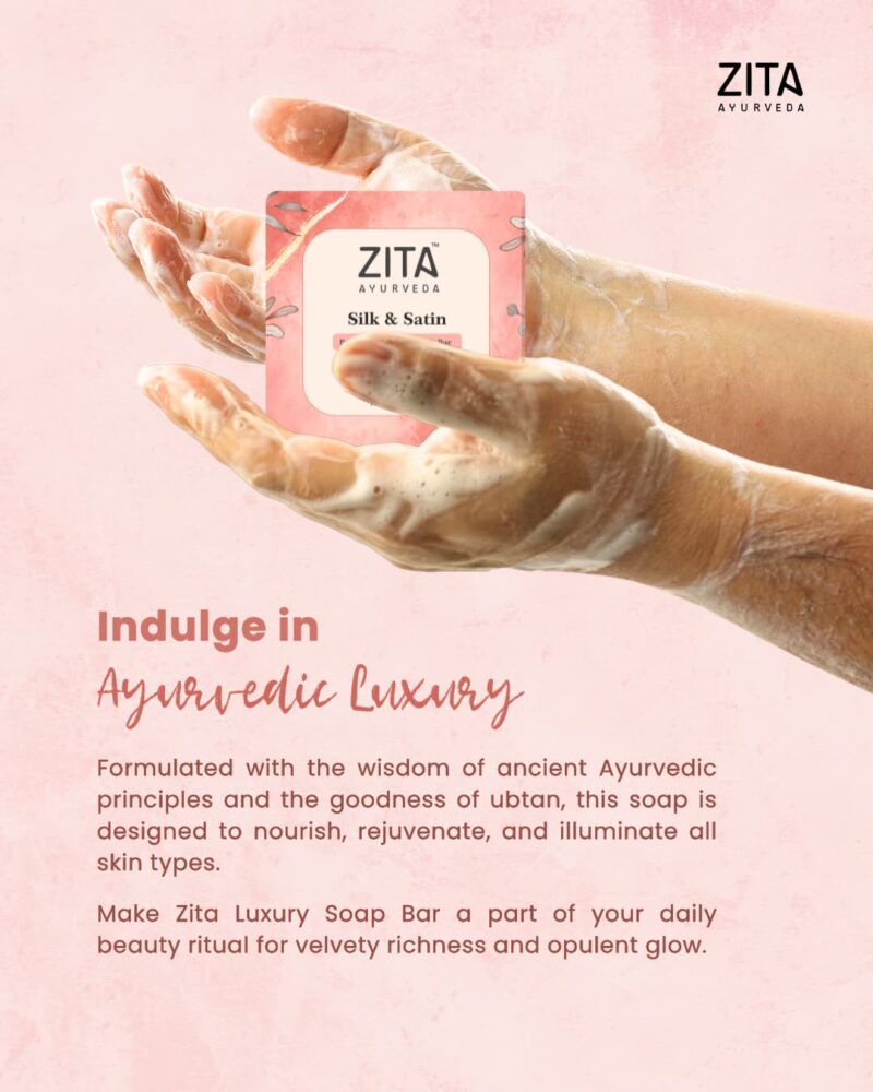 Zita Ayurveda Silk and Satin Revitalizing Ubtan Elixir Soap Bar