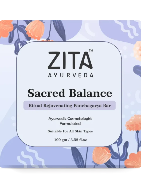 Zita Ayurveda Sacred Balance Ritual Rejuvenating Panchagavya Soap Bar