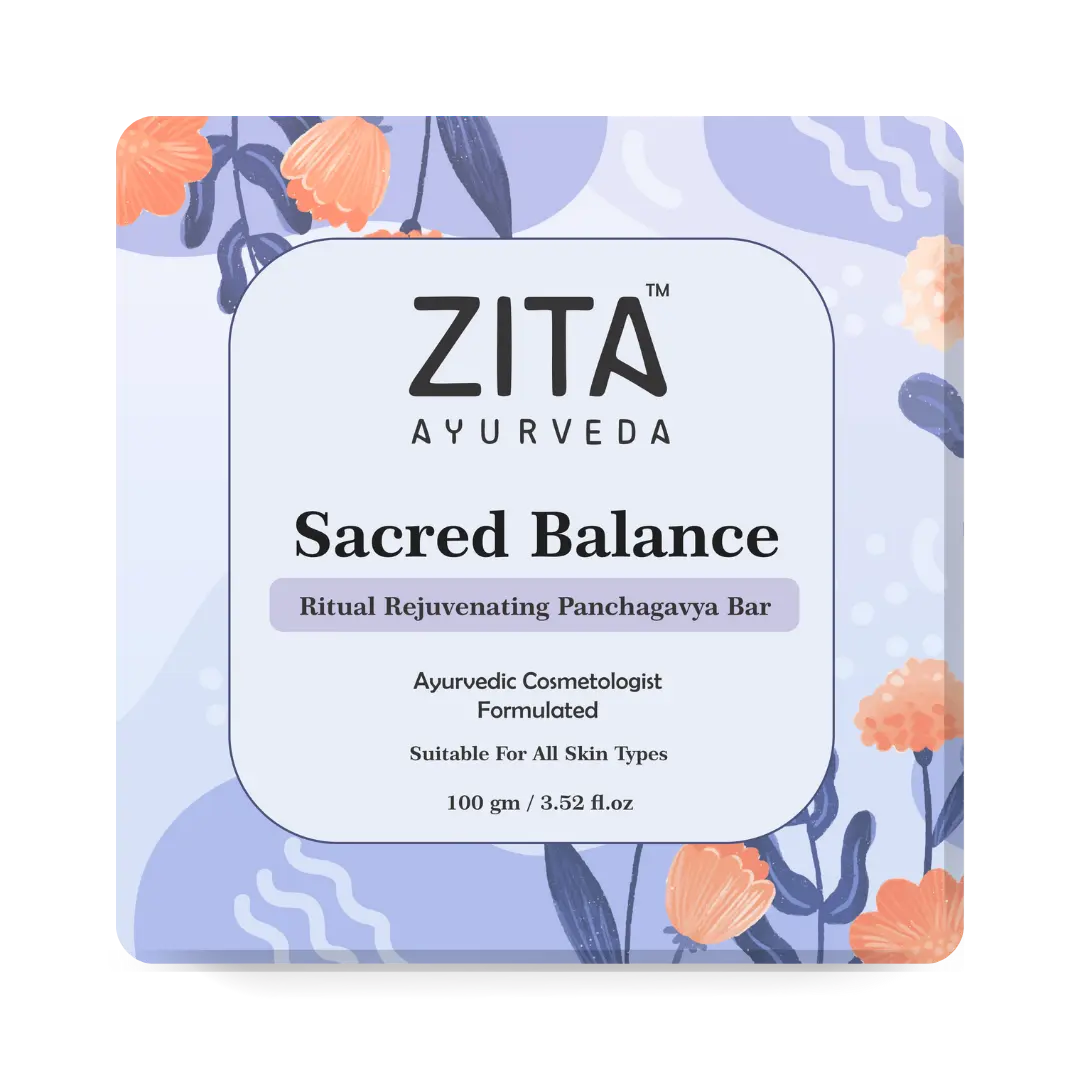 Zita Ayurveda Sacred Balance Ritual Rejuvenating Panchagavya Soap Bar