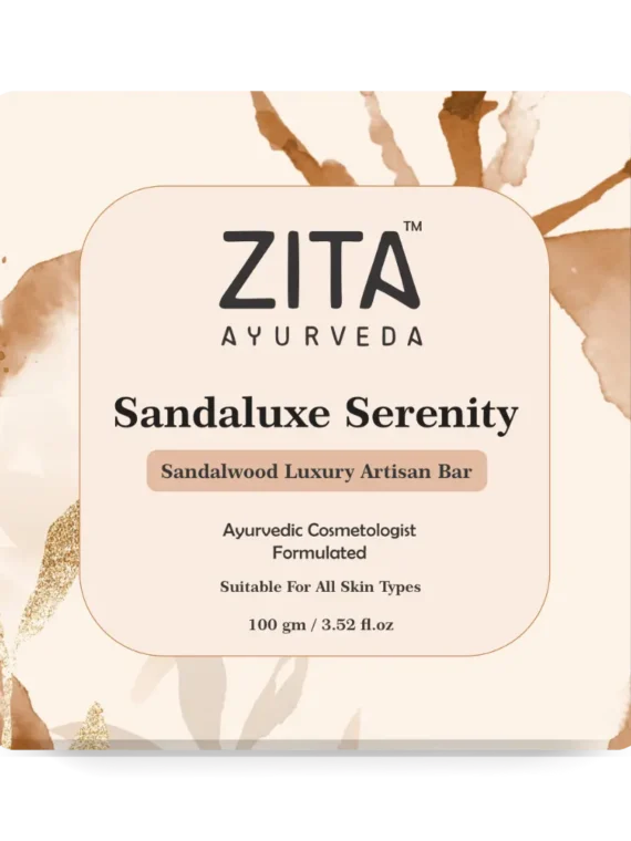 Zita Ayurveda Sandaluxe Serenity Sandalwood Luxury Artisan Soap Bar