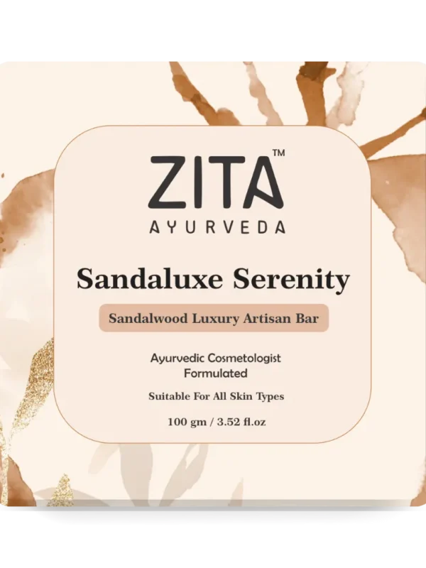 Zita Ayurveda Sandaluxe Serenity Sandalwood Luxury Artisan Soap Bar