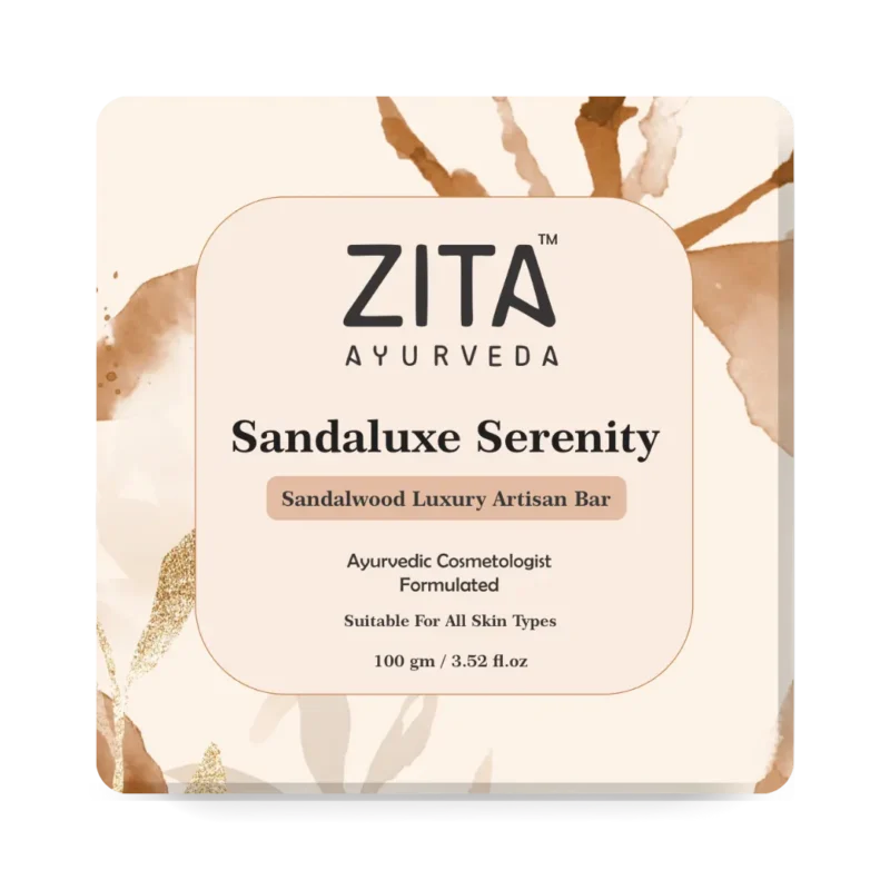 Zita Ayurveda Sandaluxe Serenity Sandalwood Luxury Artisan Soap Bar